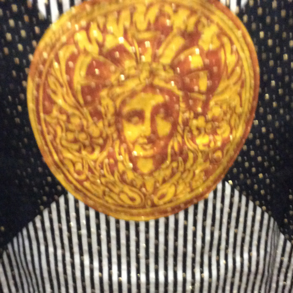 SOLD FAST!! Ceta Italian Greek Medusa Silk Shirt - Picture 8 of 8